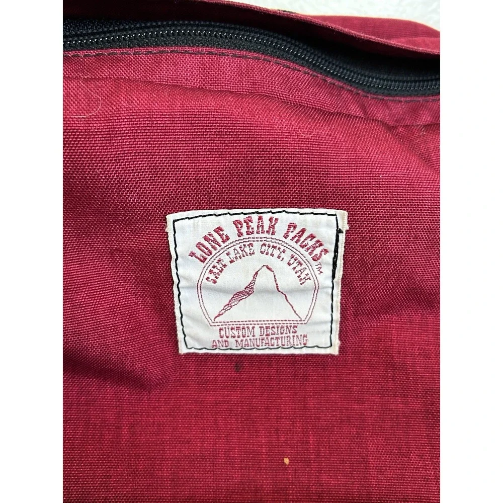 Vintage Lone Peak Packs Touring Commuter Cycling Canvas PANNIERS Front/Rear Bags